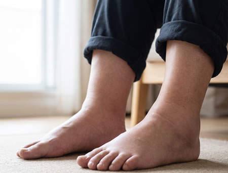 swollen feet and ankles
